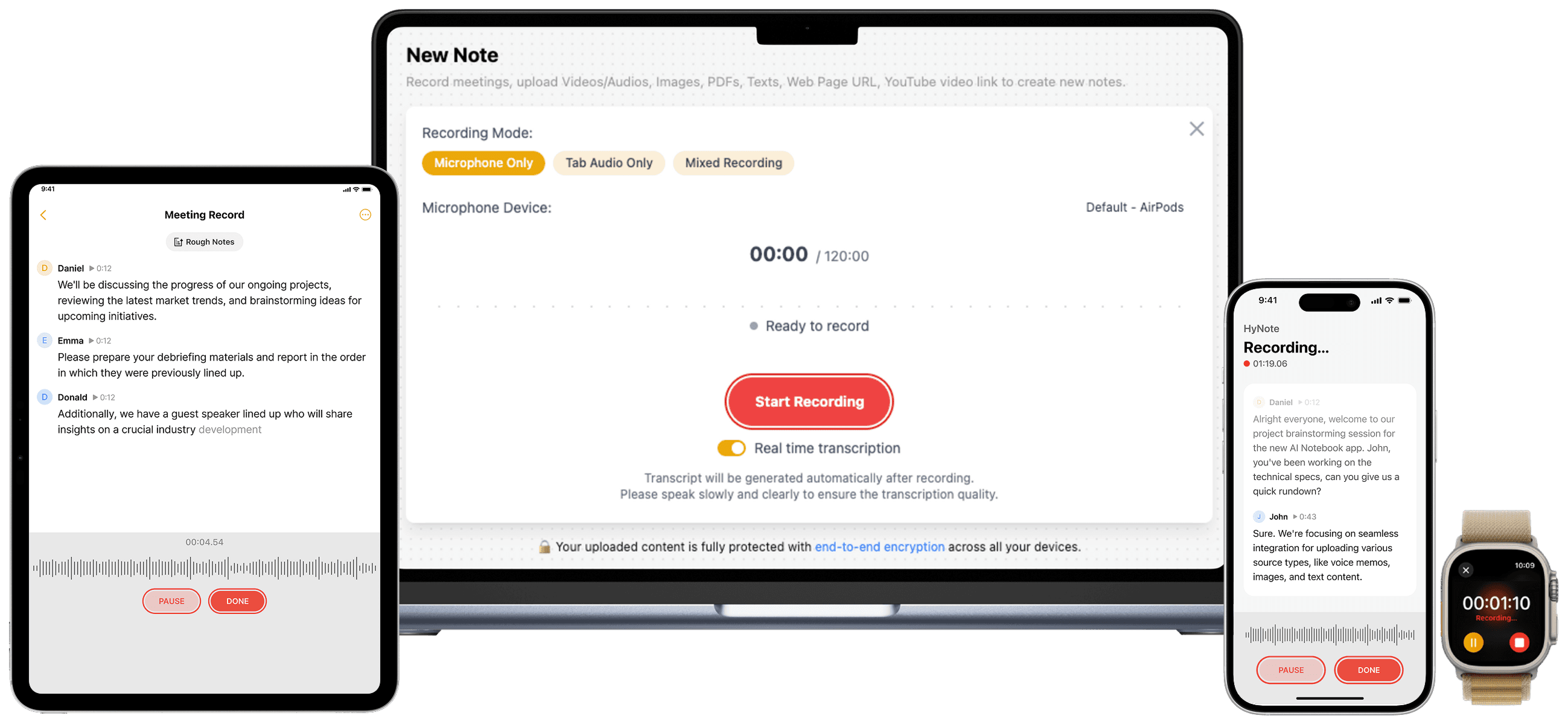 HyNote - Full Platform AI Note App Showcase