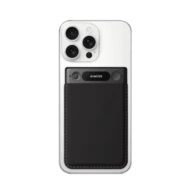 HyNote Voice Recorder attached to phone