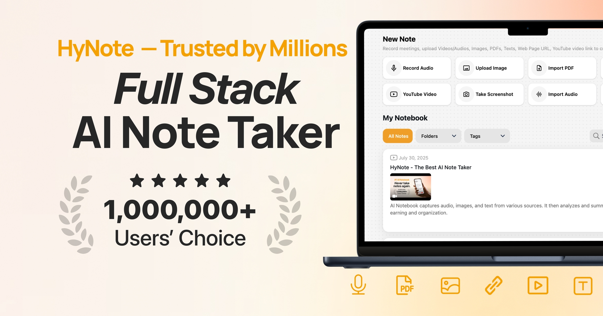 HyNote: Full-stack AI note taker for professionals
